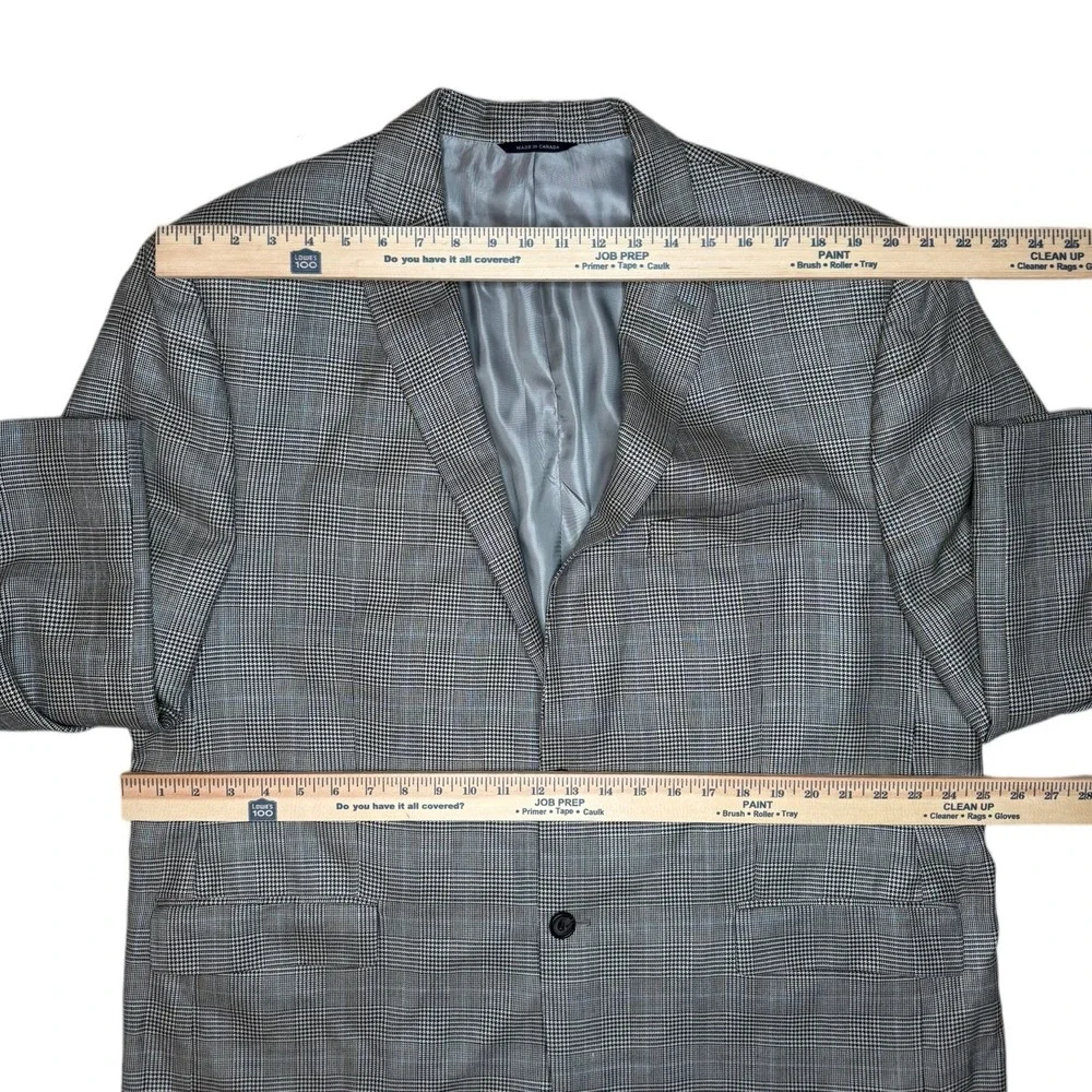 Vintage RRL Ralph Lauren Silk/Wool Plaid Blazer Jacket‎ 48R Union Made